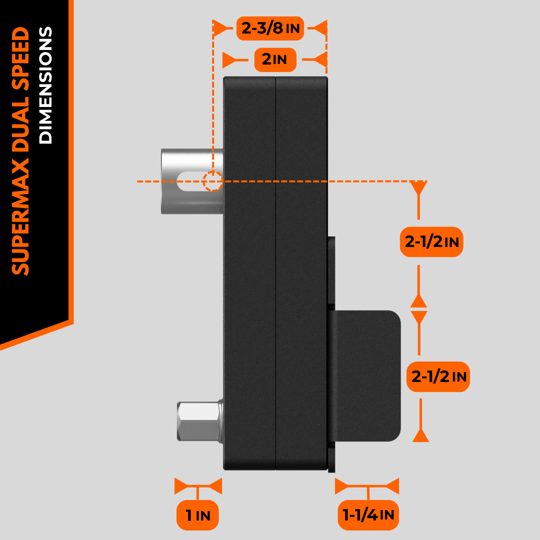 Supermax Gearbox - Single Speed